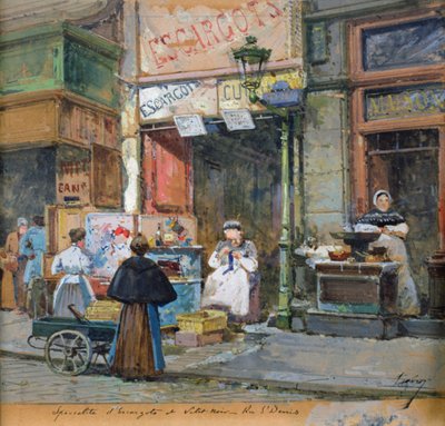 The Snail Seller by Eugene Galien Laloue
